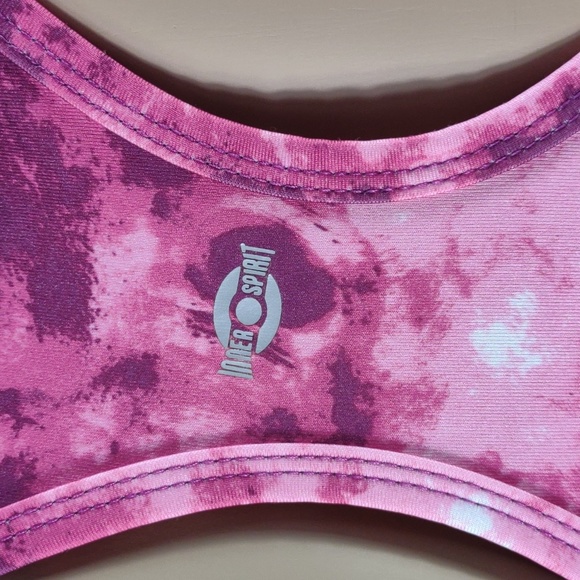 Inner Spirit size Medium Pink & purple tie-dye Racerback Athletic Sports Top - Picture 7 of 9